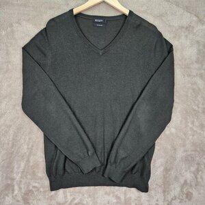 Tiger Of Sweden Fine Italian Yarn Sweater Mens Size L Green Pullover Long Sleeve